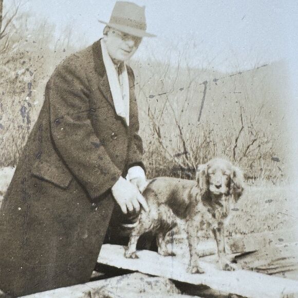 Vintage Photos Lot Antique Original Nature People Places Architecture Snow Dog - Picture 7 of 12